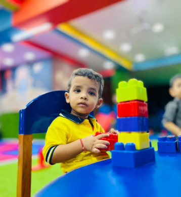 Teacher with children